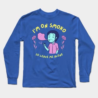 Smoko Funny Indie Rock Toon Long Sleeve T-Shirt